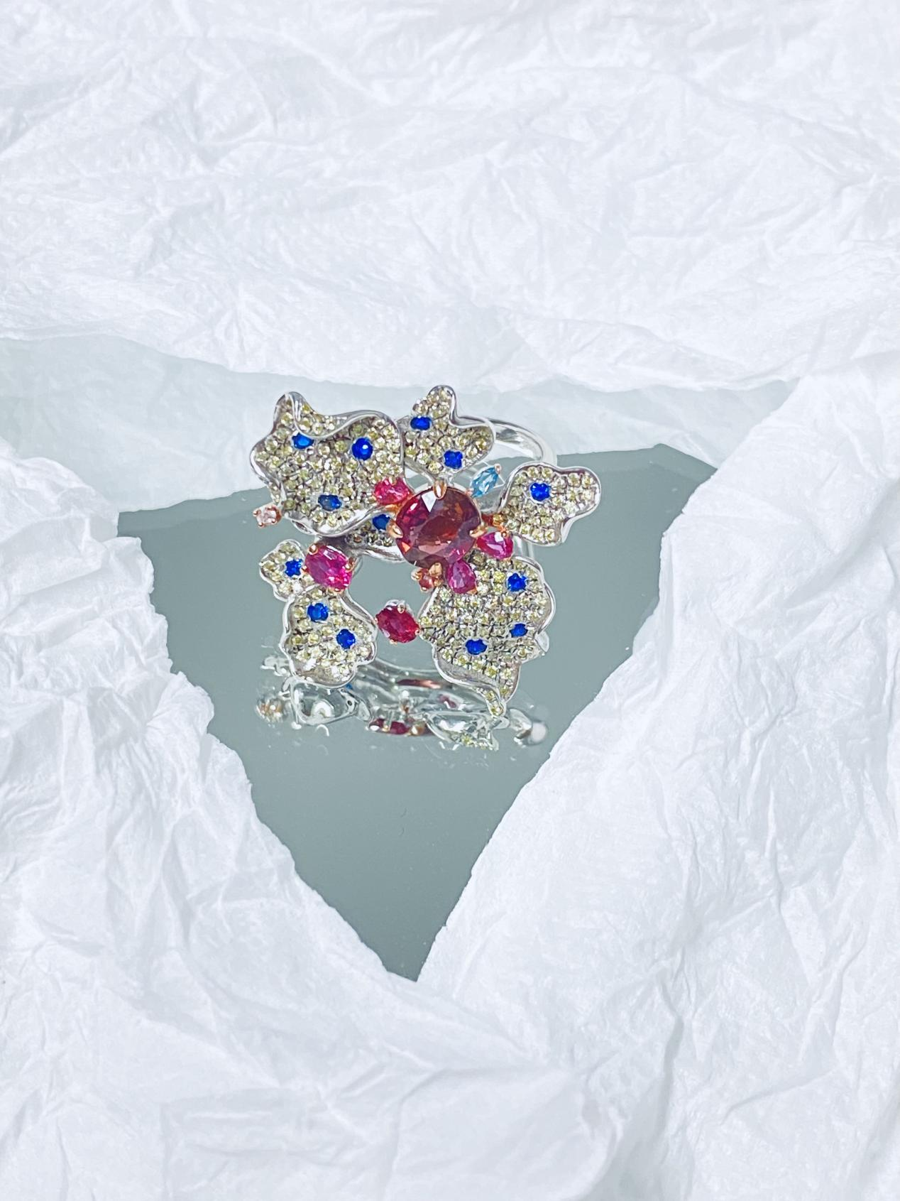 Floral Cluster Ring