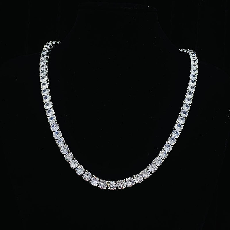 Luxury Diamond-Studded Tennis Necklace